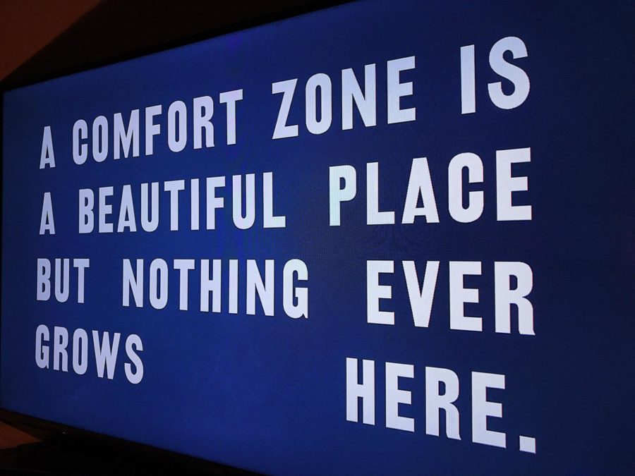 getting out of comfort zone